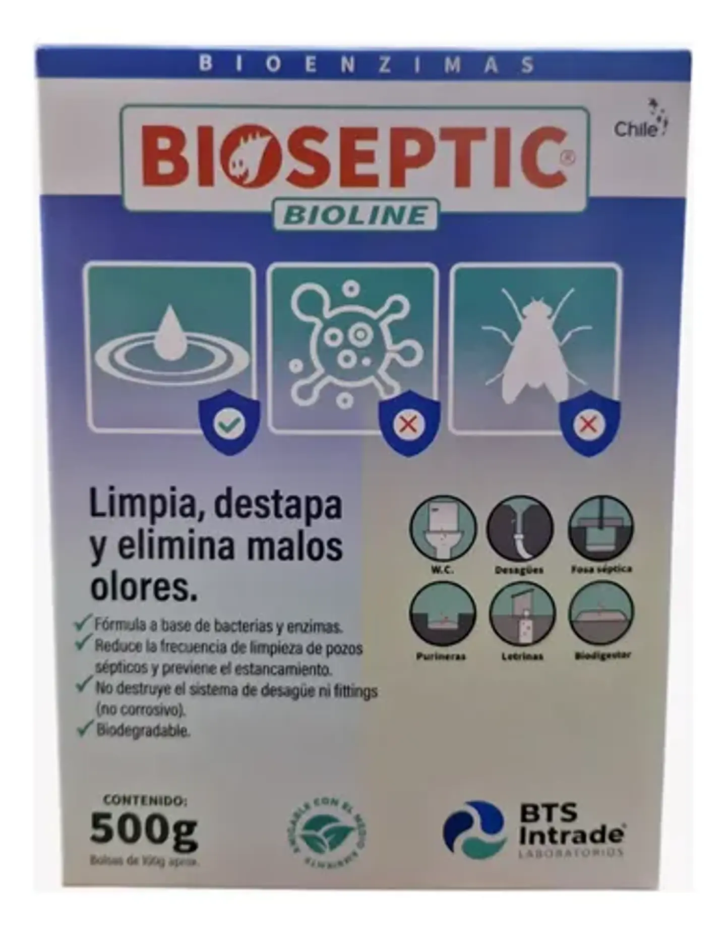 Bioenzimas Para Tratamiento D Aguas Servidas,bioseptic,500g. 2