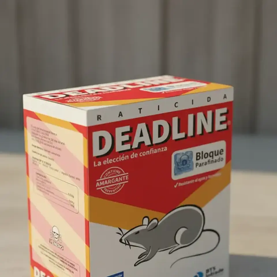 Veneno Raticida Deadline Bloque Parafinado, 500gr. 6