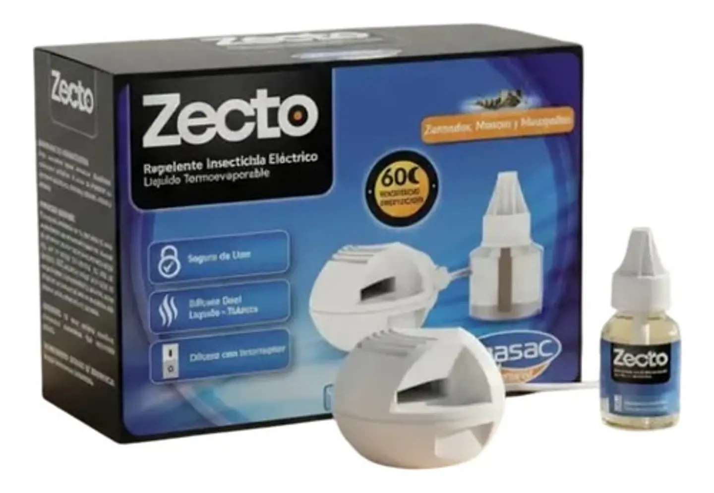 Zecto Repelente Eléctrico Zancudos, Moscas Y Mosquitos 3