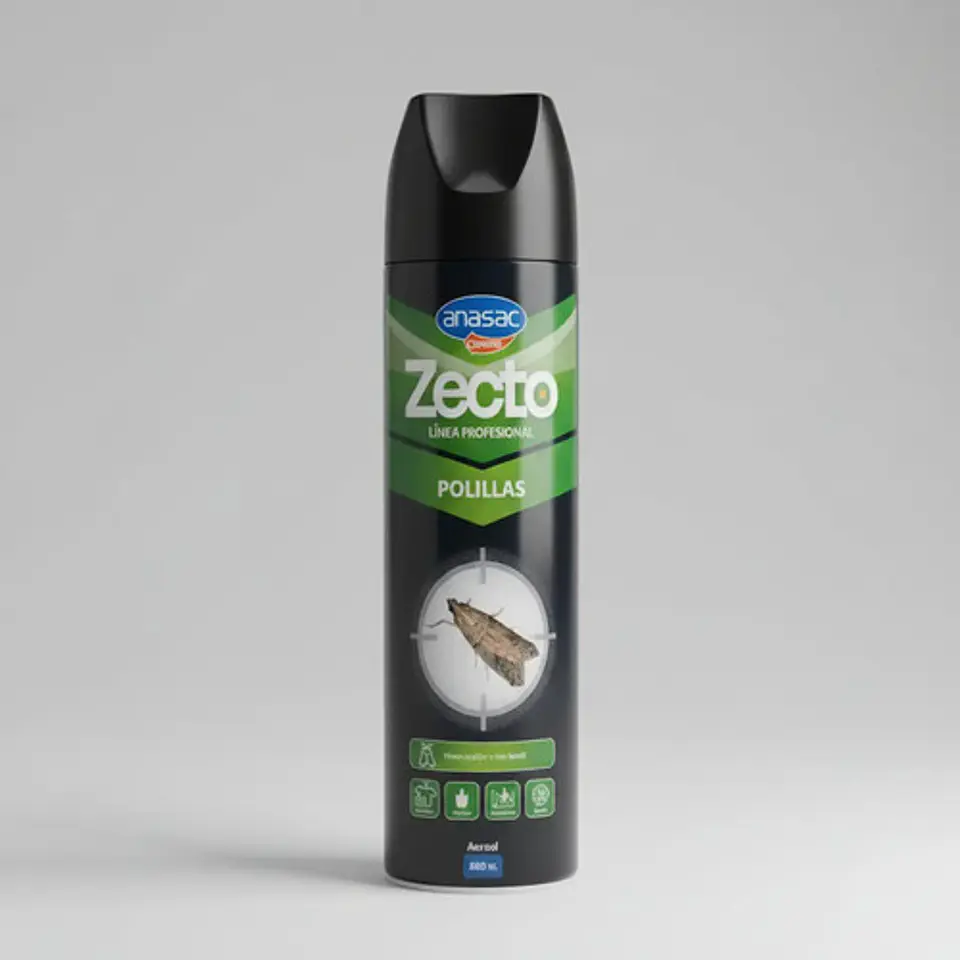Insecticida Aerosol Profesional Polillas 400cc Anasac 2