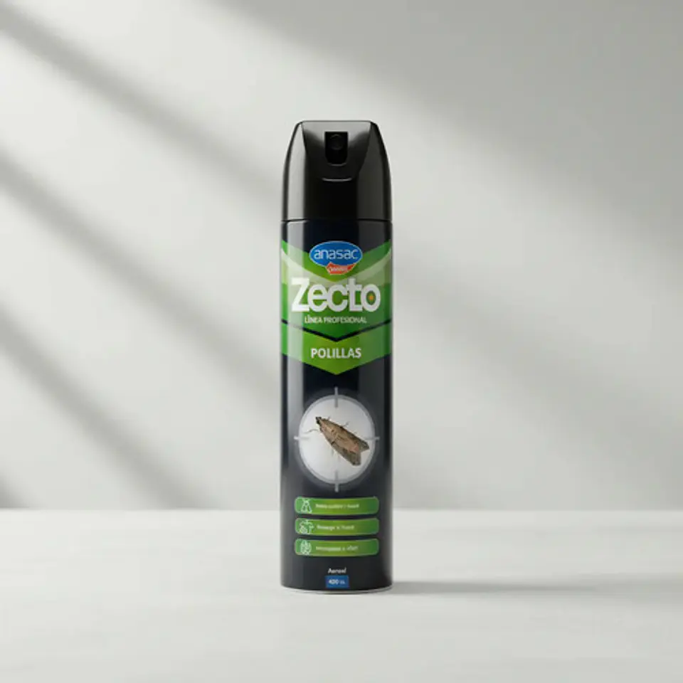 Insecticida Aerosol Profesional Polillas 400cc Anasac 3