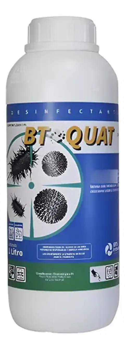 Amonio  Cuaternario. Desinfectante Líquido Bt-quat 2,5% 1l