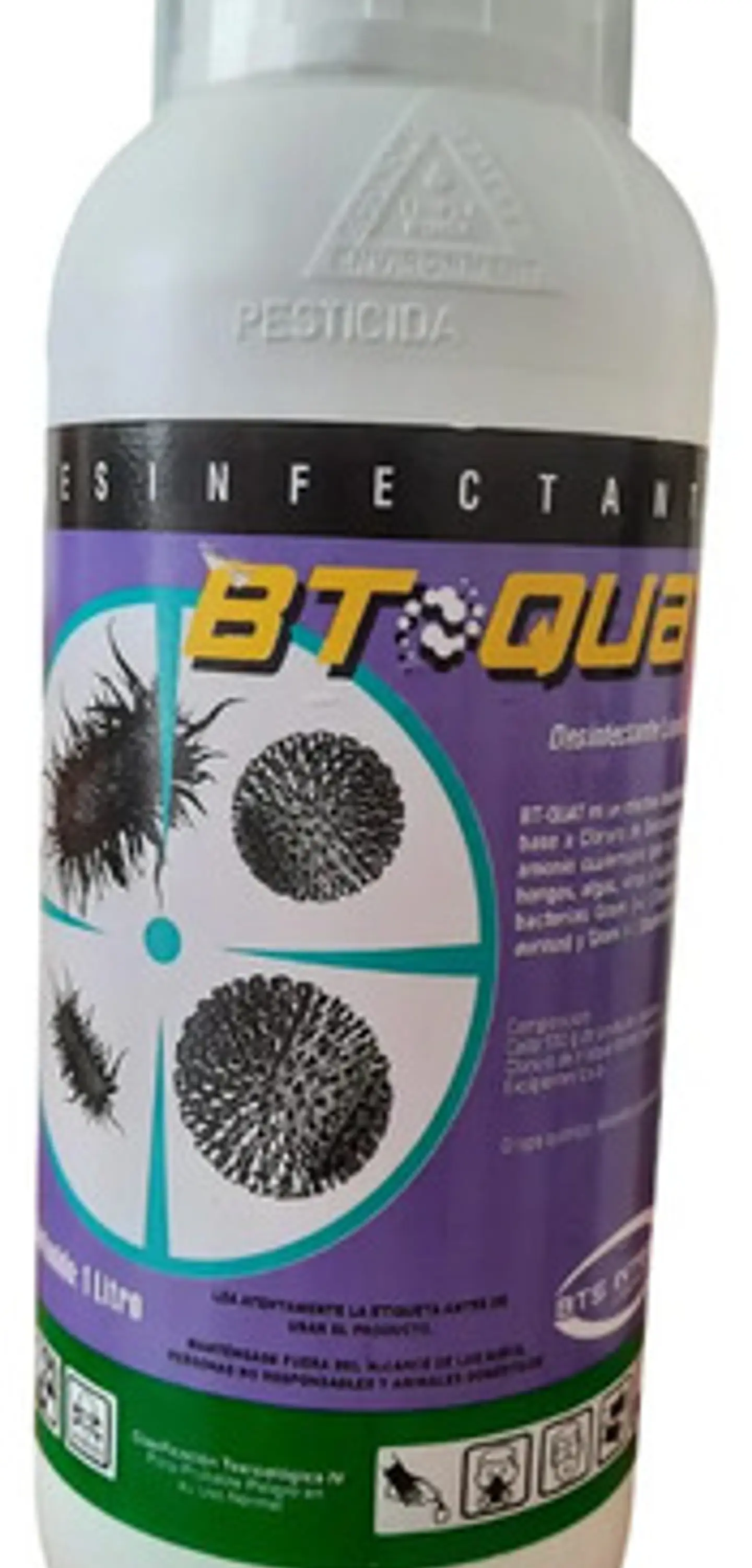 Amonio  Cuaternario. Desinfectante Líquido Bt-quat 2,5% 1l 3