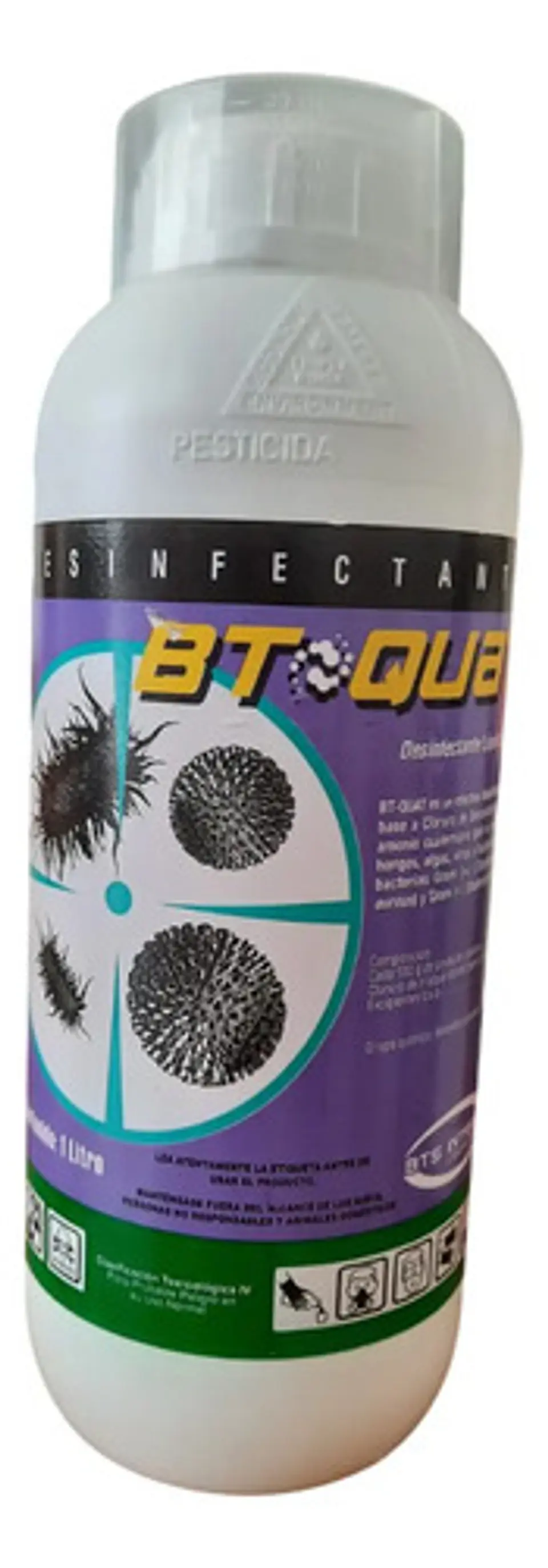 Amonio  Cuaternario. Desinfectante Líquido Bt-quat 2,5% 1l 3