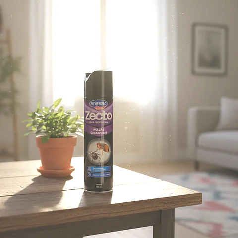 Insecticida Aerosol Pulgas Y Garrapatas, Zectoanasac, 400cc.