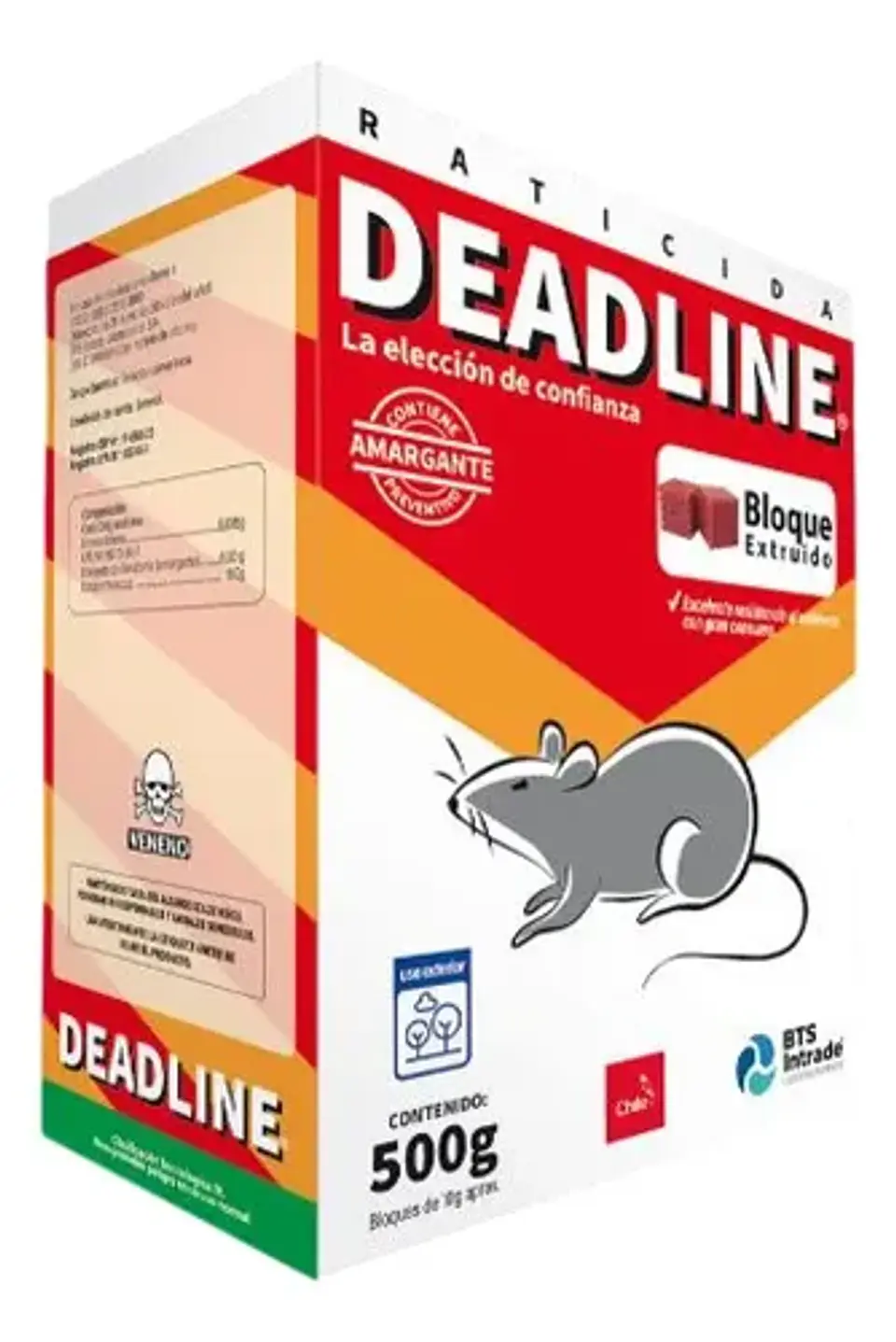 Deadline Bloque Raticida Extruido 500gr - Control De Plagas 1