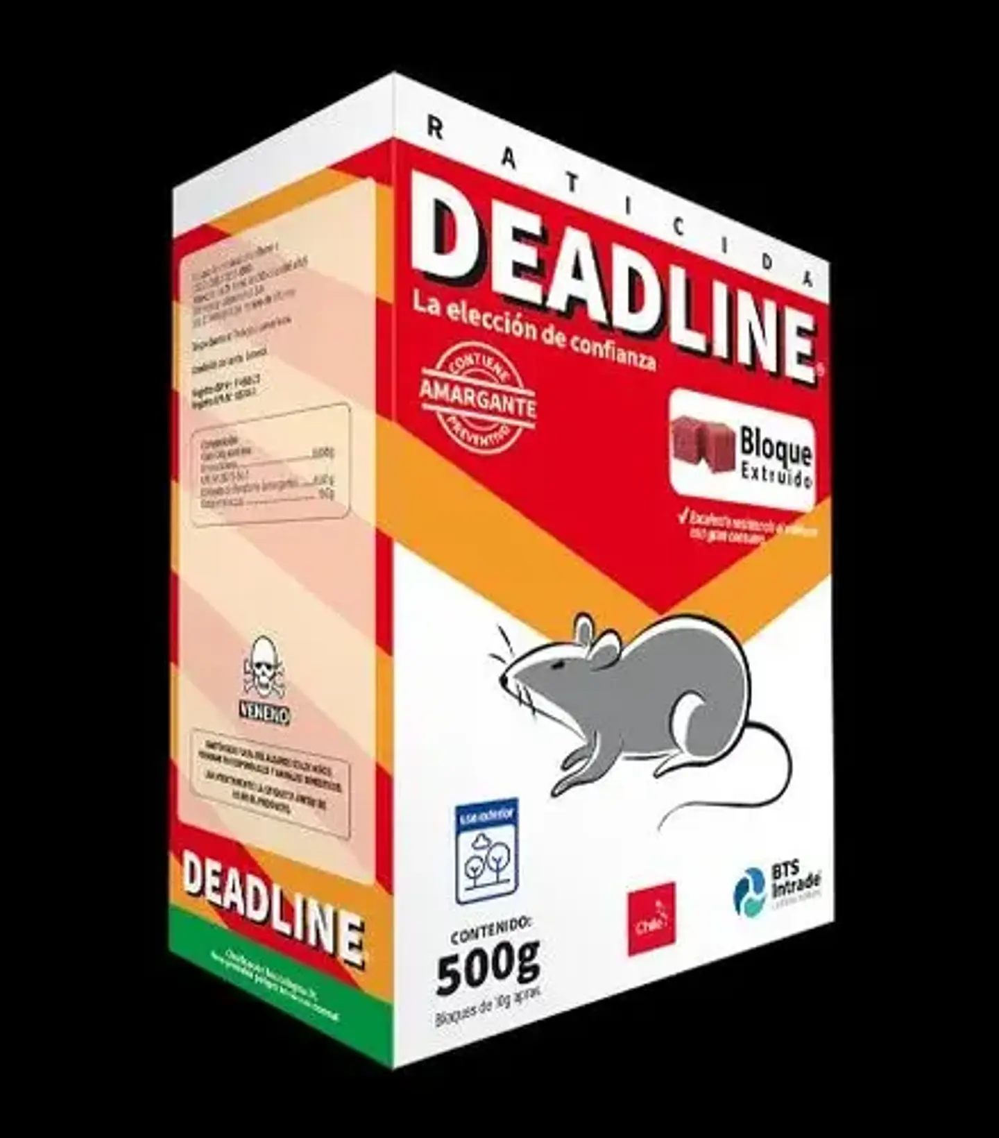 Deadline Bloque Raticida Extruido 500gr - Control De Plagas 3