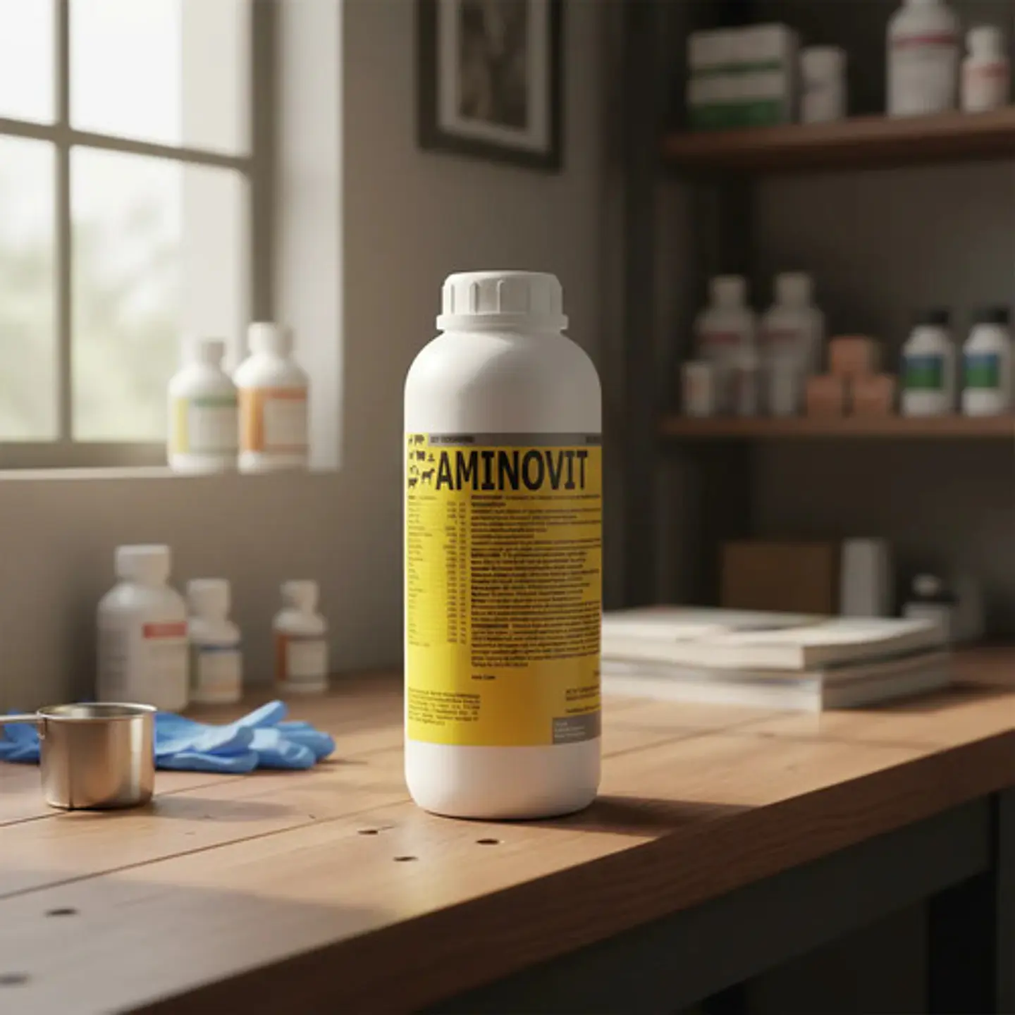 Aminovit Suplemento Vitamínico Y Aminoácidos 1 Litro Uso Vet 4