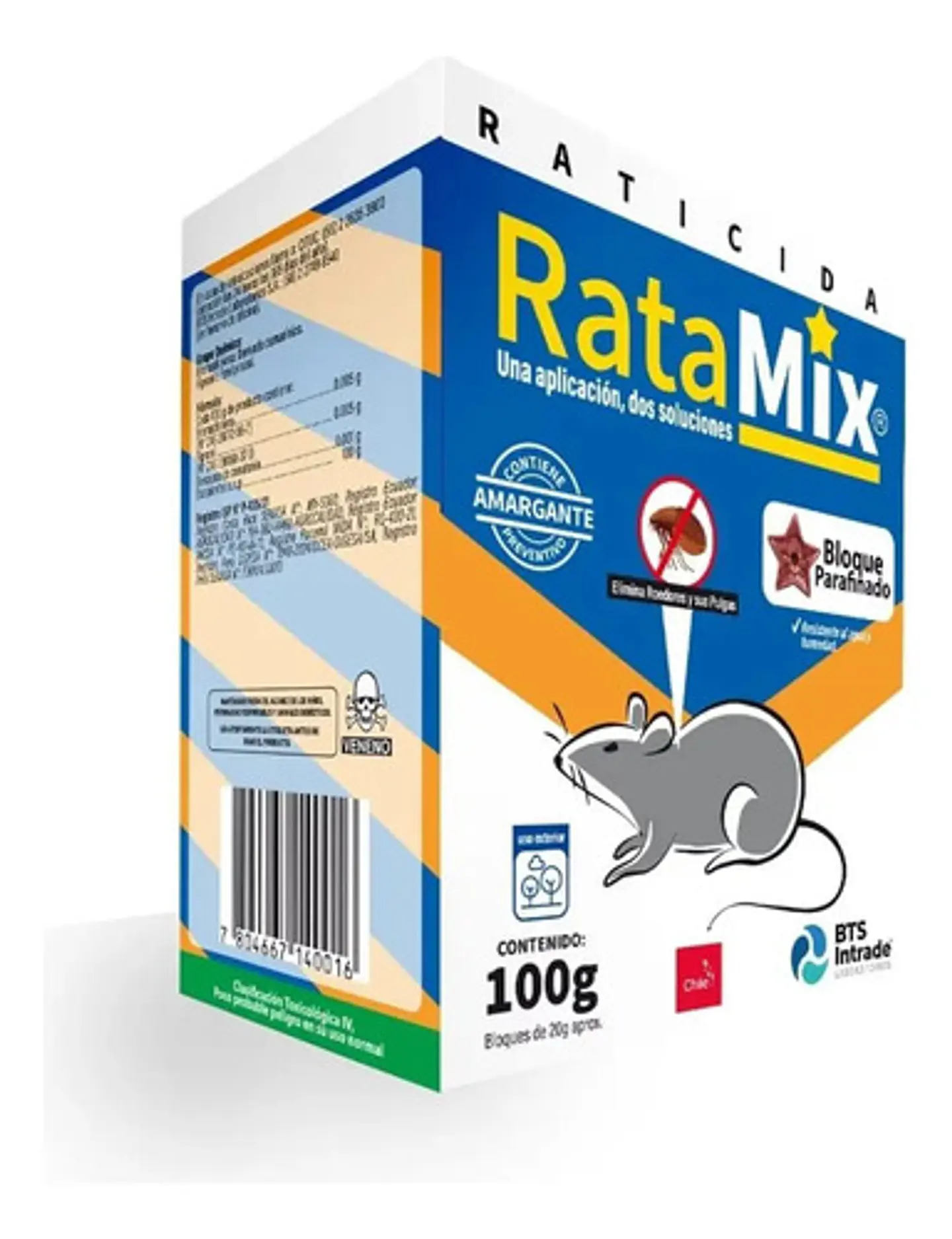 Ratamix Veneno Raticida En Bloque 500g - Control Efectivo 3