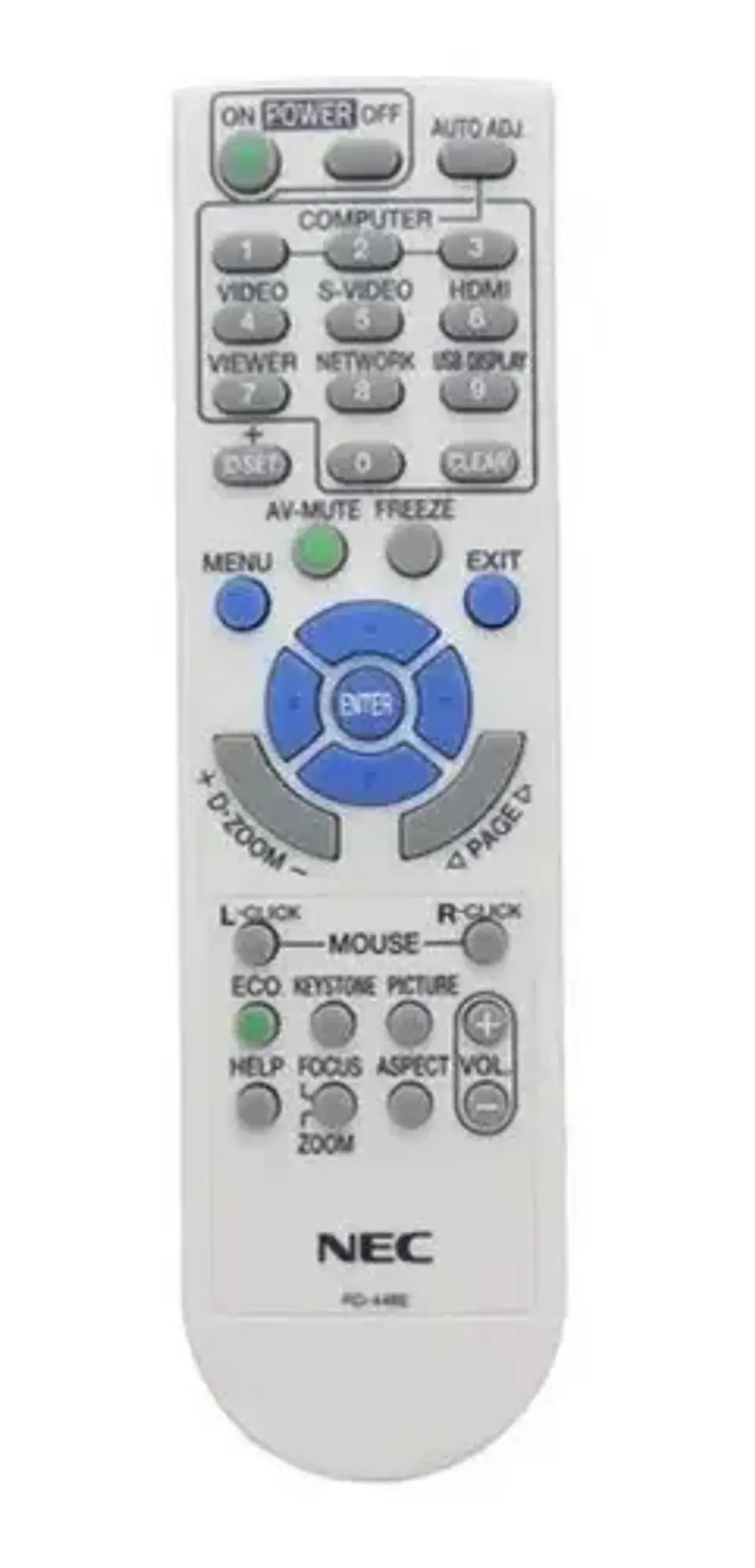 Control De Proyector Nec - 1 Año - Rd-448e Blanco 2