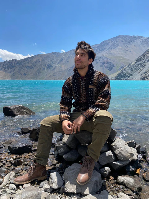 Poleron Alpakia Cafe Oscuro