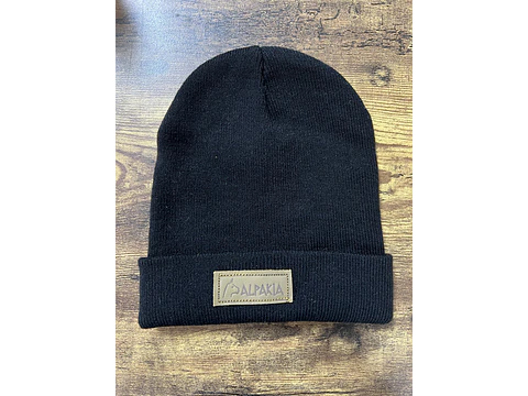 Black Alpakia Beanie