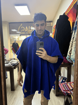 Poncho Clásico Azul