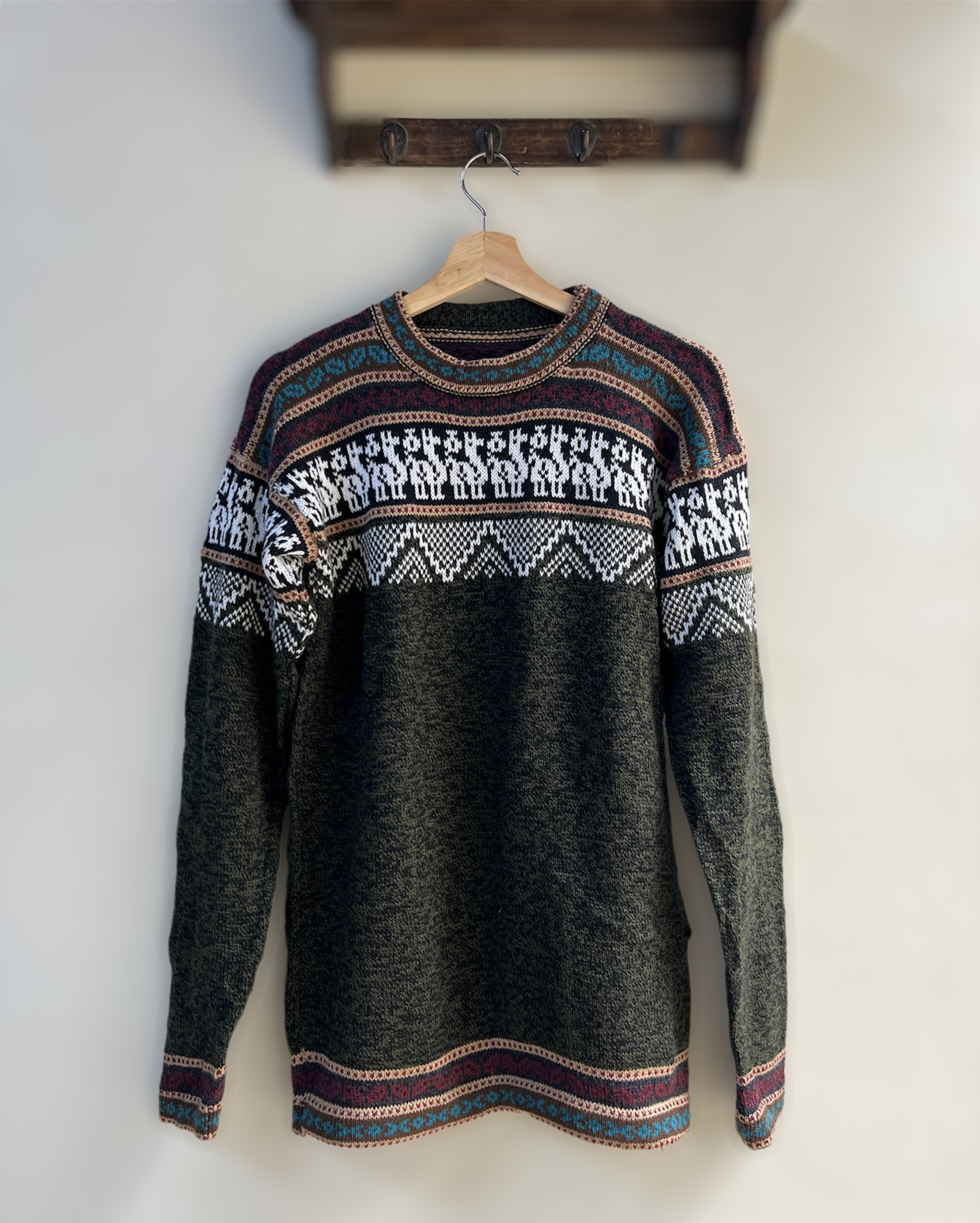 Chaleco Andino Verde Musgo