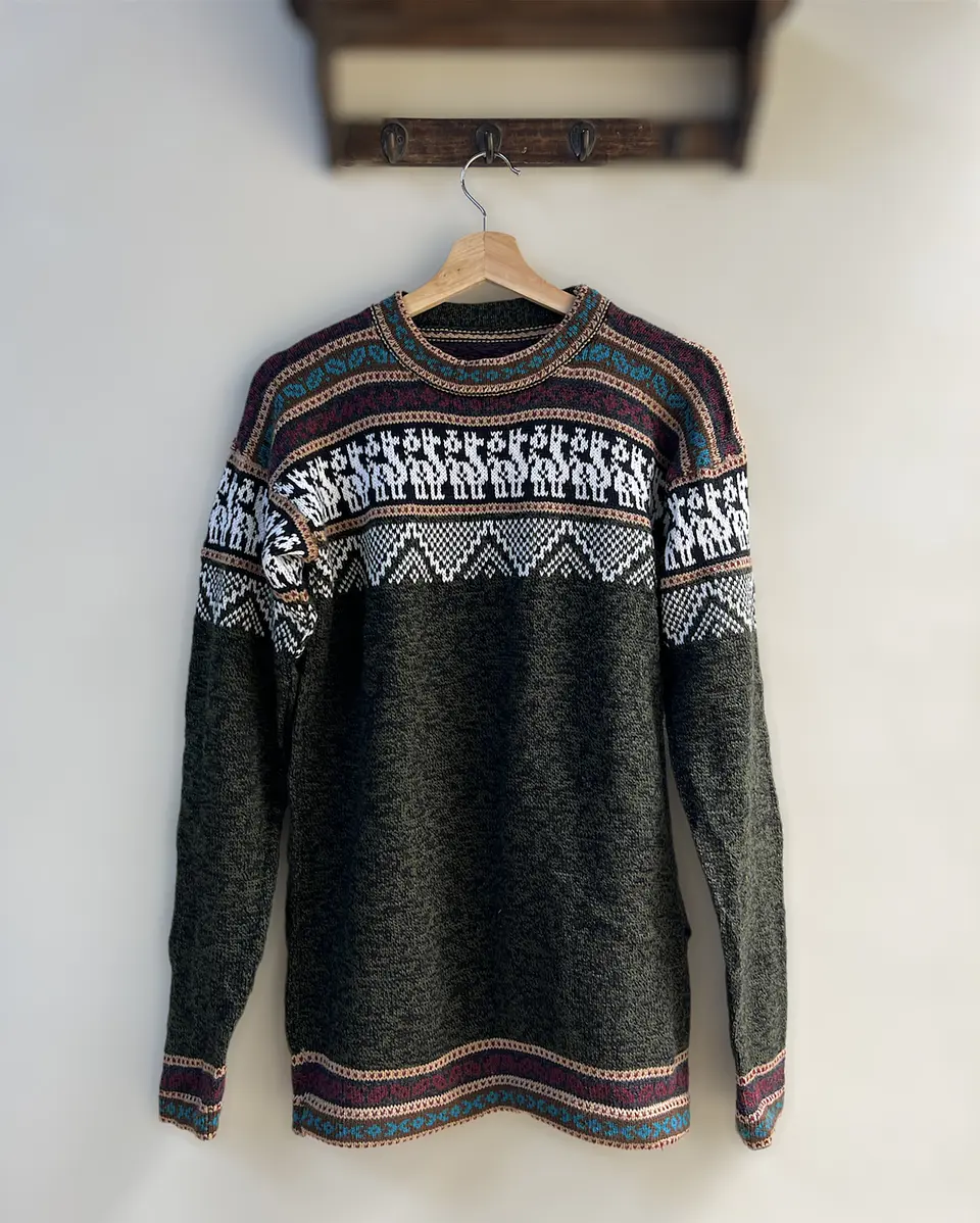 Chaleco Andino Verde Musgo 1