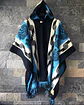 Poncho Tribal Celeste - Miniatura 1