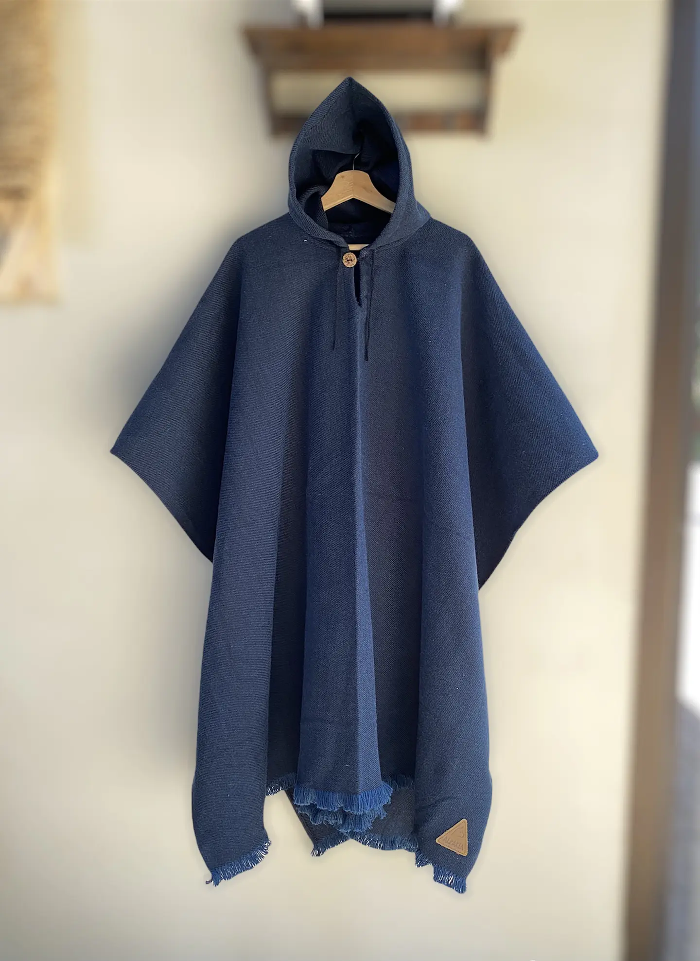 Poncho Capucha Full Blue 1