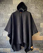 Premium Full Black Poncho - vignette 1