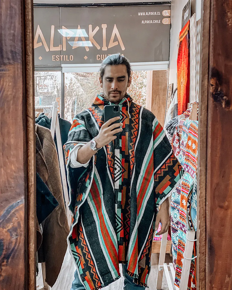 Poncho Telar Premium Black 2