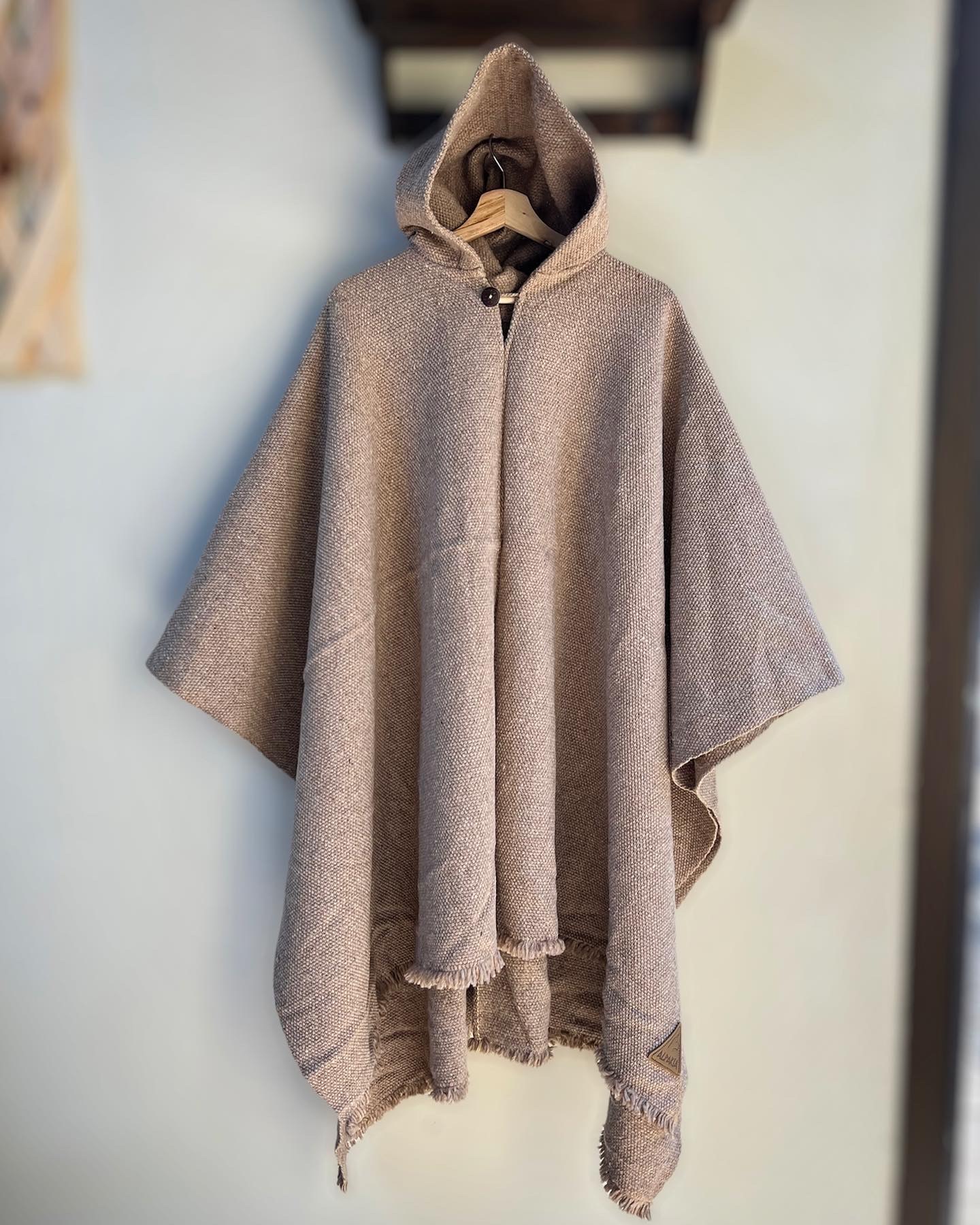 Poncho Premium Beige