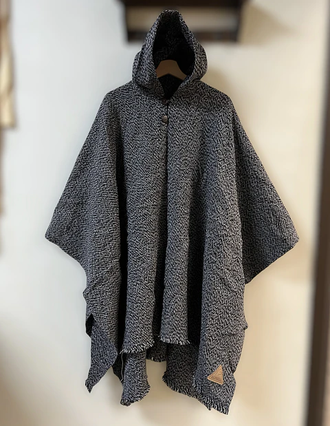 Poncho Premium Lana Torcida Turbillon