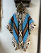 Poncho Telar Premium Turquesa  - Miniatura 1