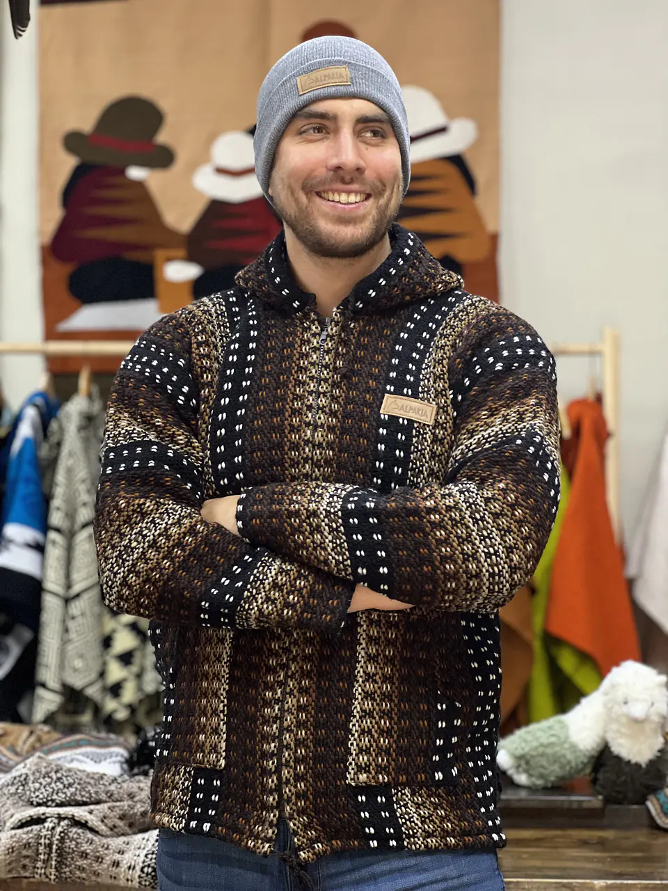 Dark Brown Alpakia Sweatshirt 1