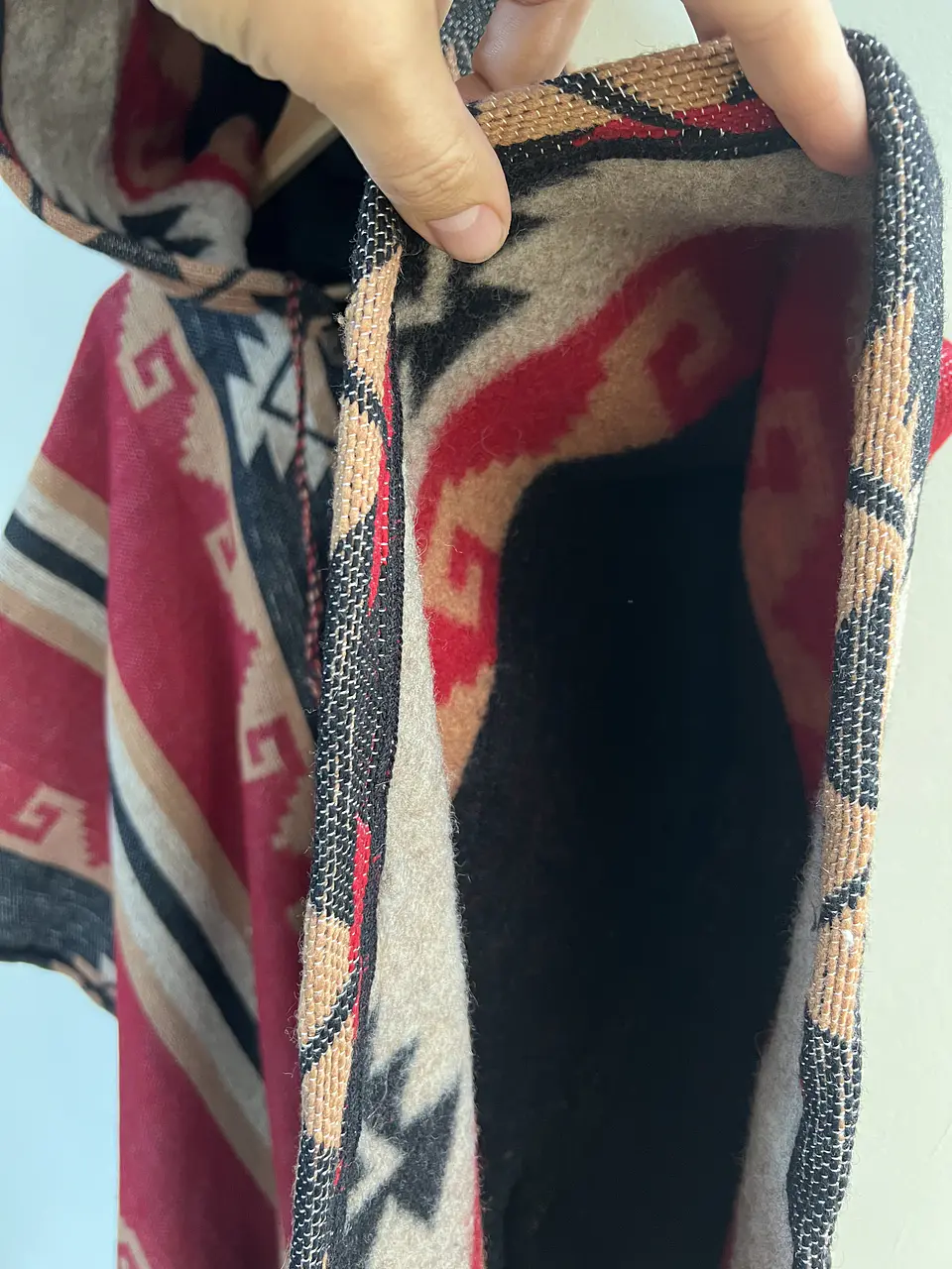 Poncho Telar Fuego Maya 4