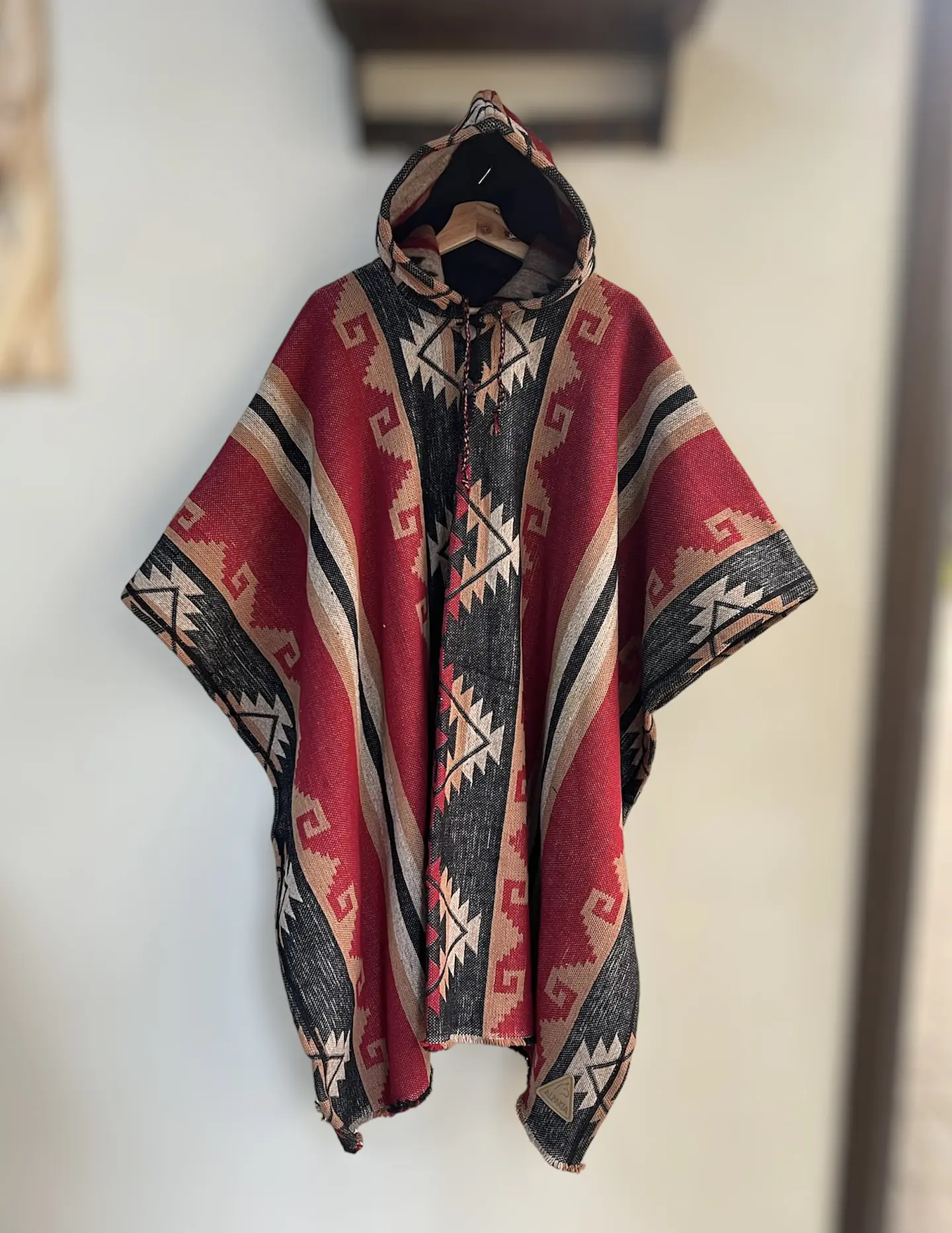 Poncho Telar Fuego Maya 1