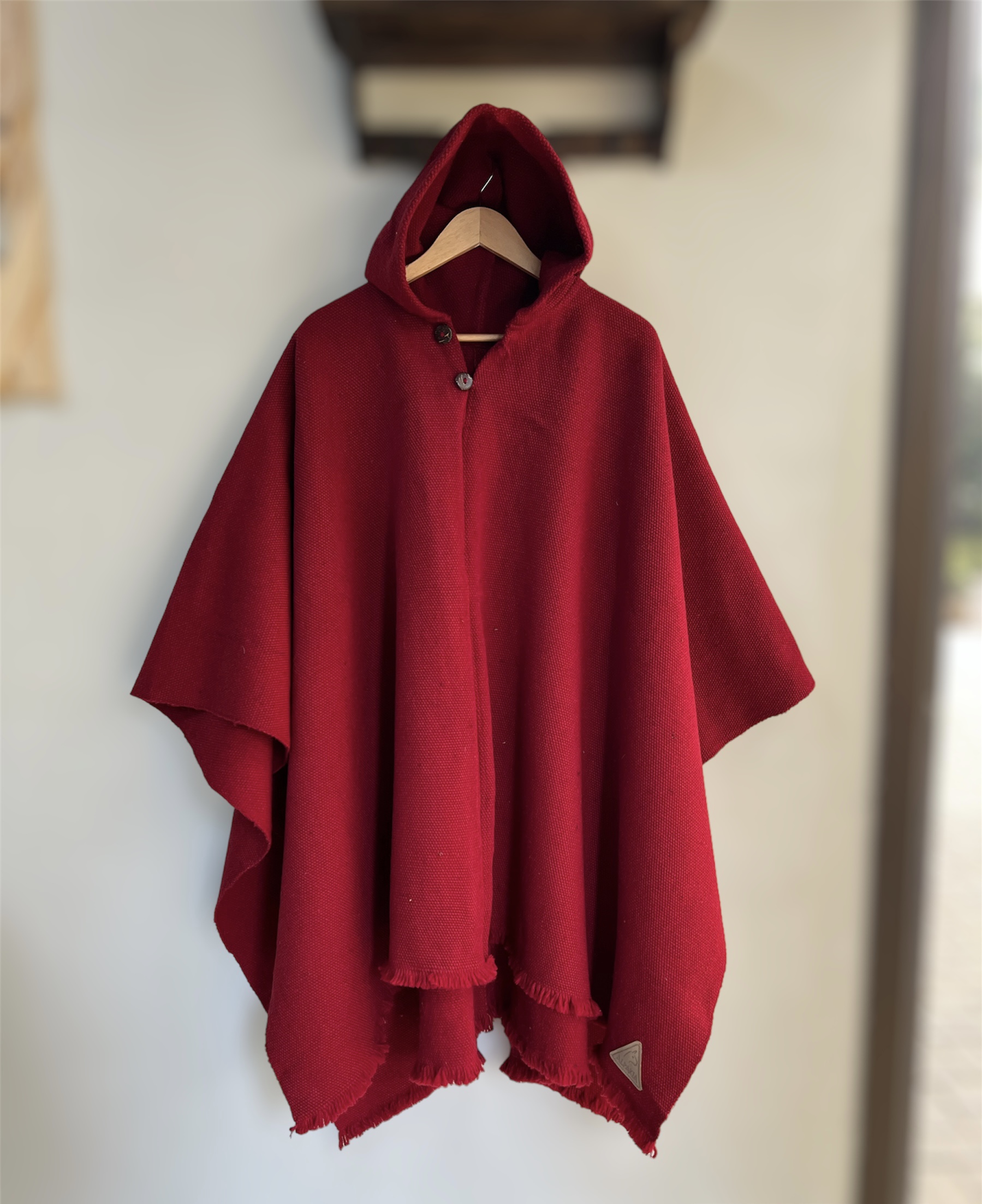 Poncho Premium Capucha Rojo