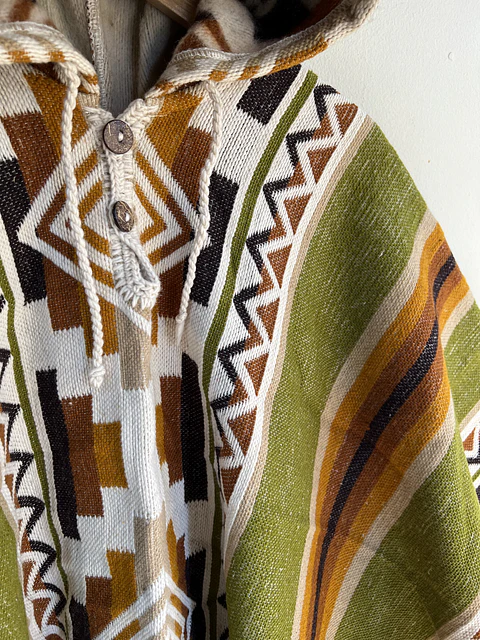 Poncho Premium Telar Verde