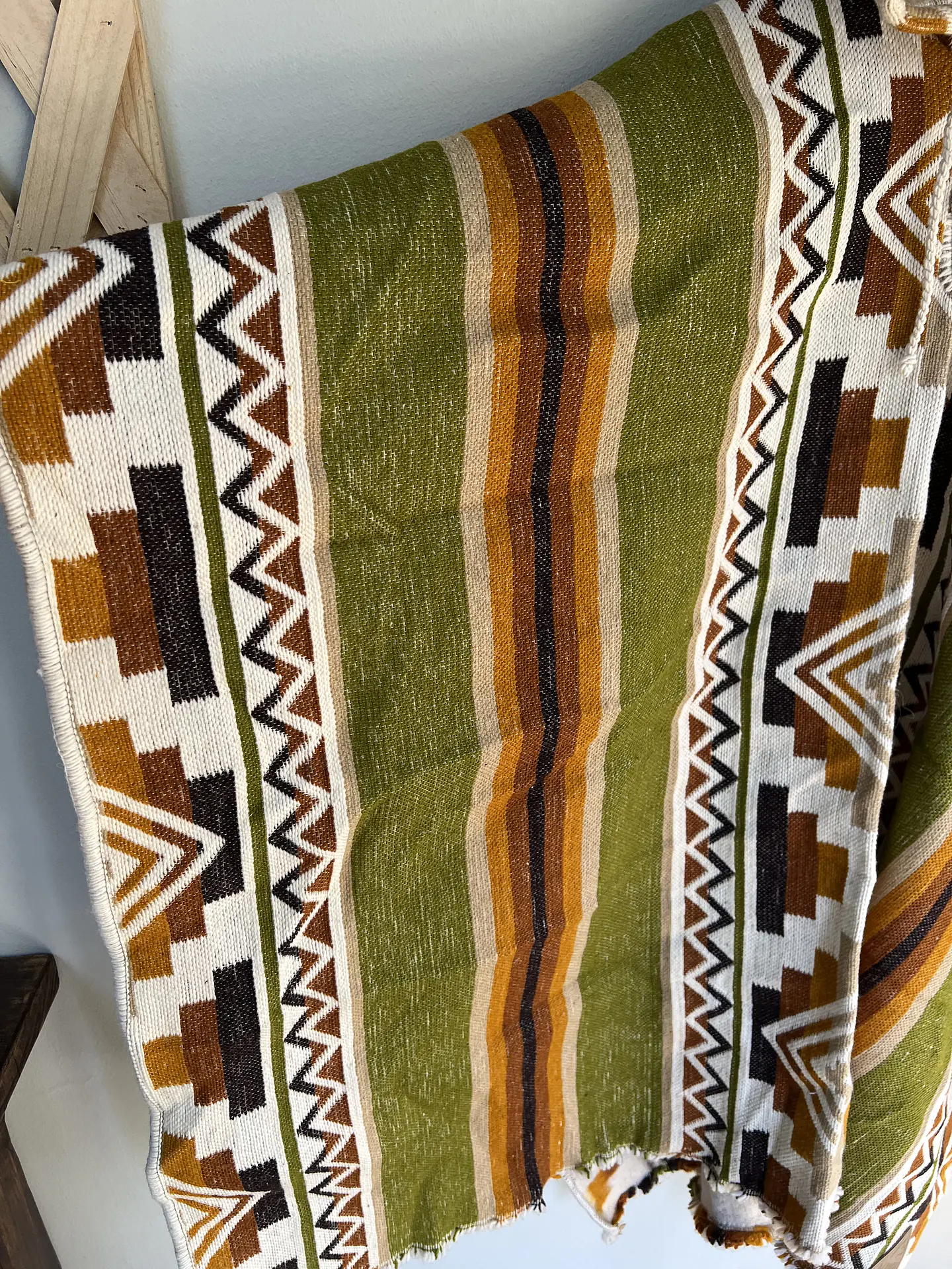 Poncho Premium Telar Verde 3