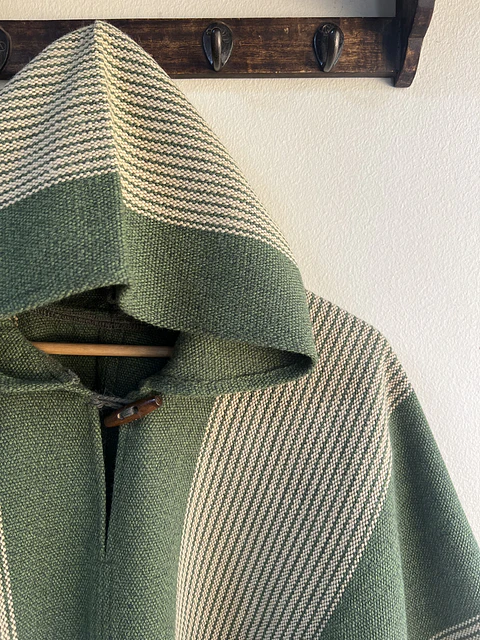 Poncho Exclusivo Verde Rayas