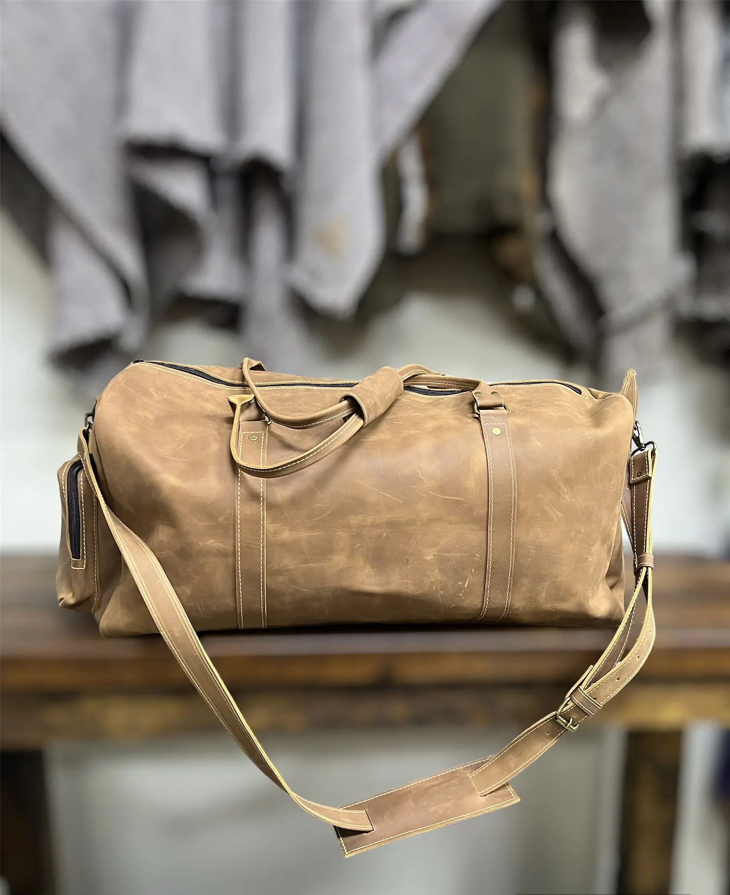 Bolso Viajero Alpakia Café Grande 1