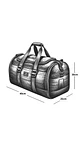 Bolso Viajero Mediano Claro - Miniatura 4