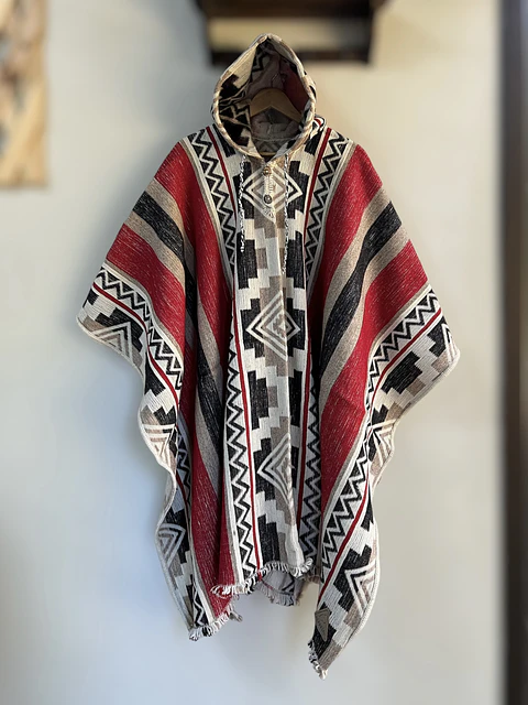 Poncho Telar Fuego