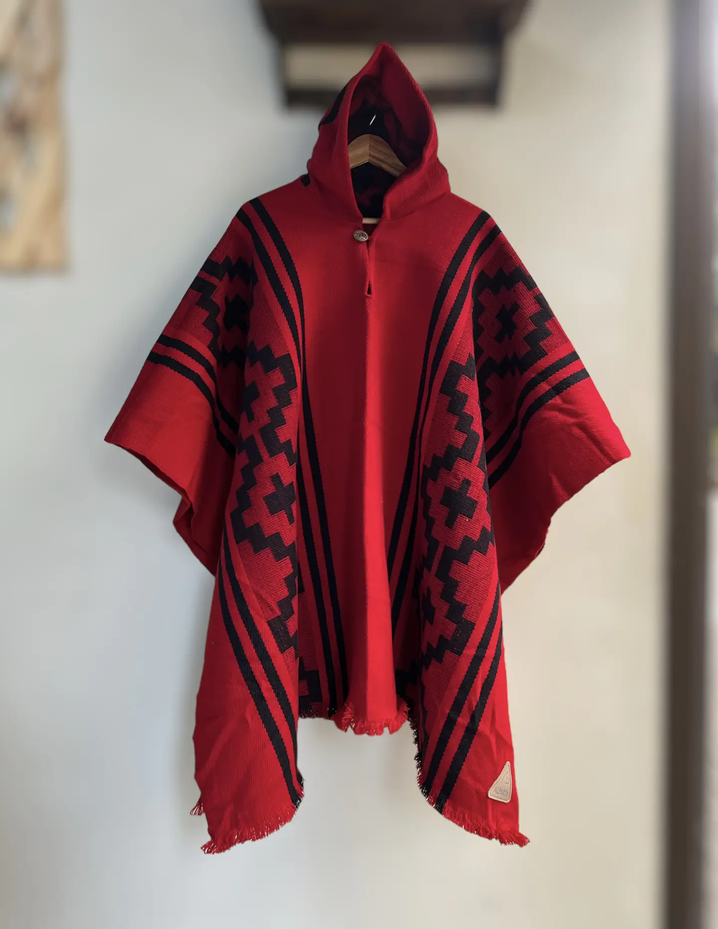Poncho Araucano Rojo 1