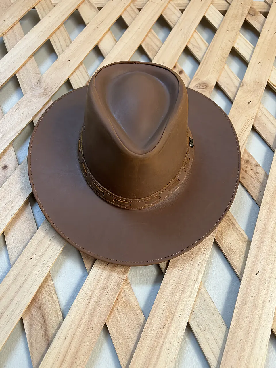Sombrero Australiano Cuero 2