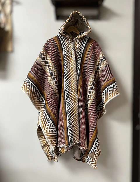 Poncho Telar Vikingo Rayas