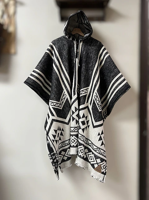 poncho Telar Guerrero Invierno