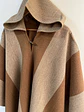 Poncho Exclusivo Café Rayas - Miniatura 2