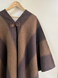 Poncho Premium Traeicional Rayas Café - vignette 2