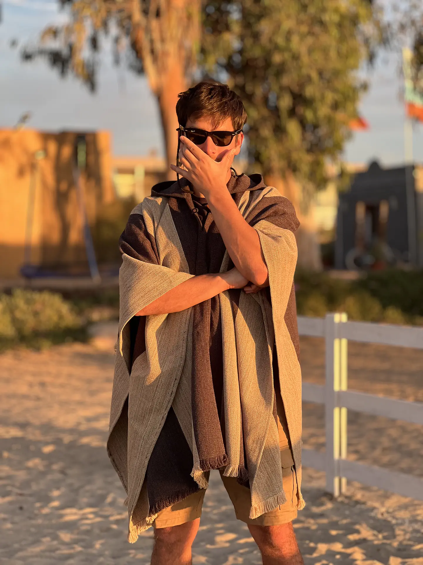 Poncho Exclusivo Rayas 3