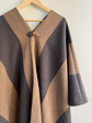 Poncho Exclusivo Rayas Marrón  Tradicional - vignette 2