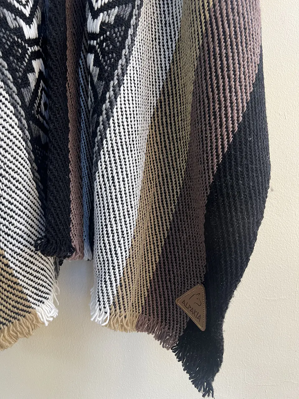 Poncho Coqueado Rayas 3