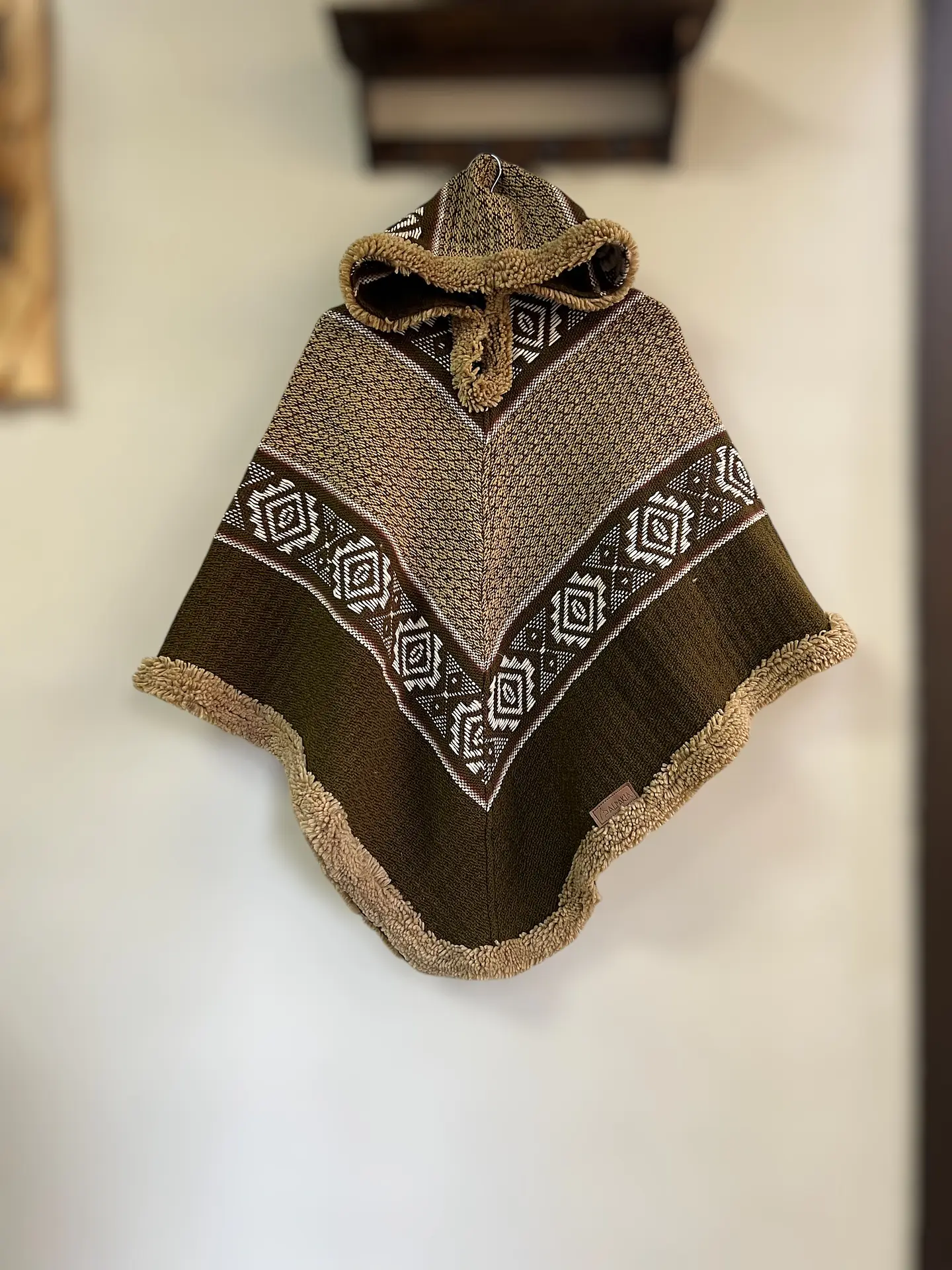 Poncho Tres Puntas Verde 1