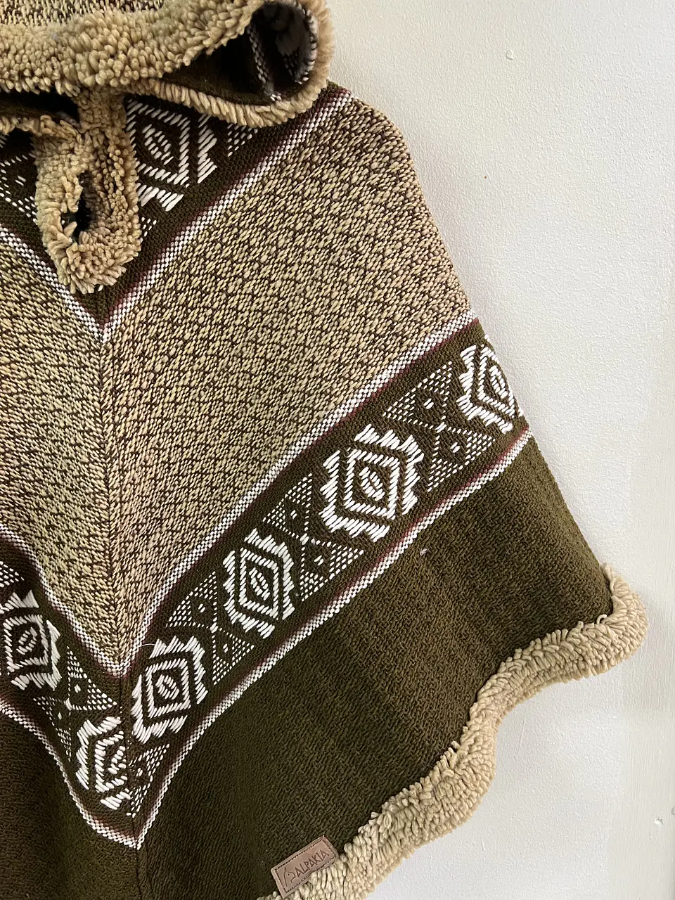 Poncho Tres Puntas Verde 2