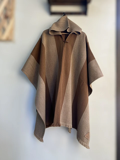 Poncho Exclusivo Tonos Café 