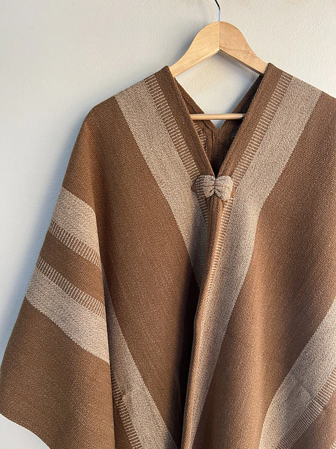 Poncho Exclusivo Café Raya Tradicional