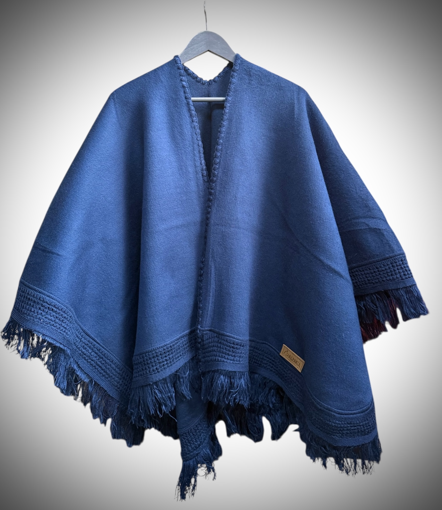 Ruana Alpakia Azul Marino